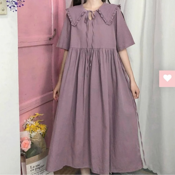 Dresses & Skirts - Harajuku Peter Pan Collar Dress